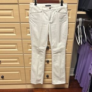 White Straight-Leg Jeans